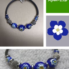 Браслет "Мурано" (бусины Миллефиори) №13 Murano №13