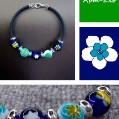 Браслет "Мурано" (бусины Миллефиори) №8 Murano №8