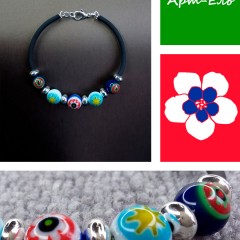 Браслет "Мурано" (бусины Миллефиори) №6 Murano №6
